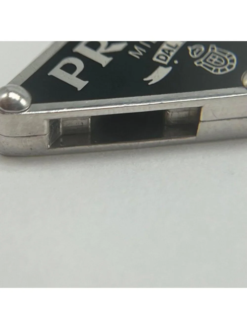 Prada Triangle Logo Bracelet 925 Sterling Silver